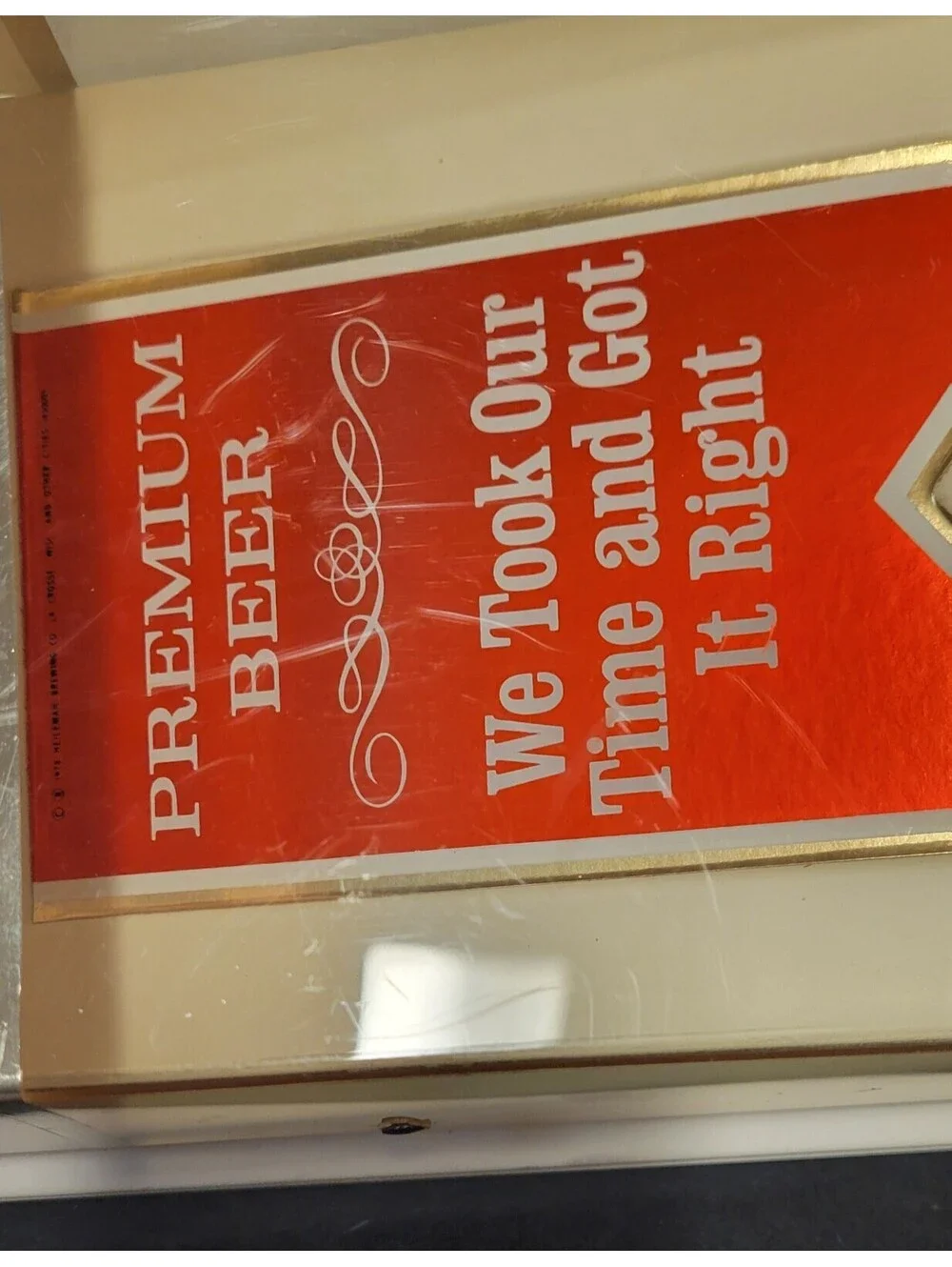 Vtg Bar Liquor Store Heileman Light Beer Sign Wall Display 16.5